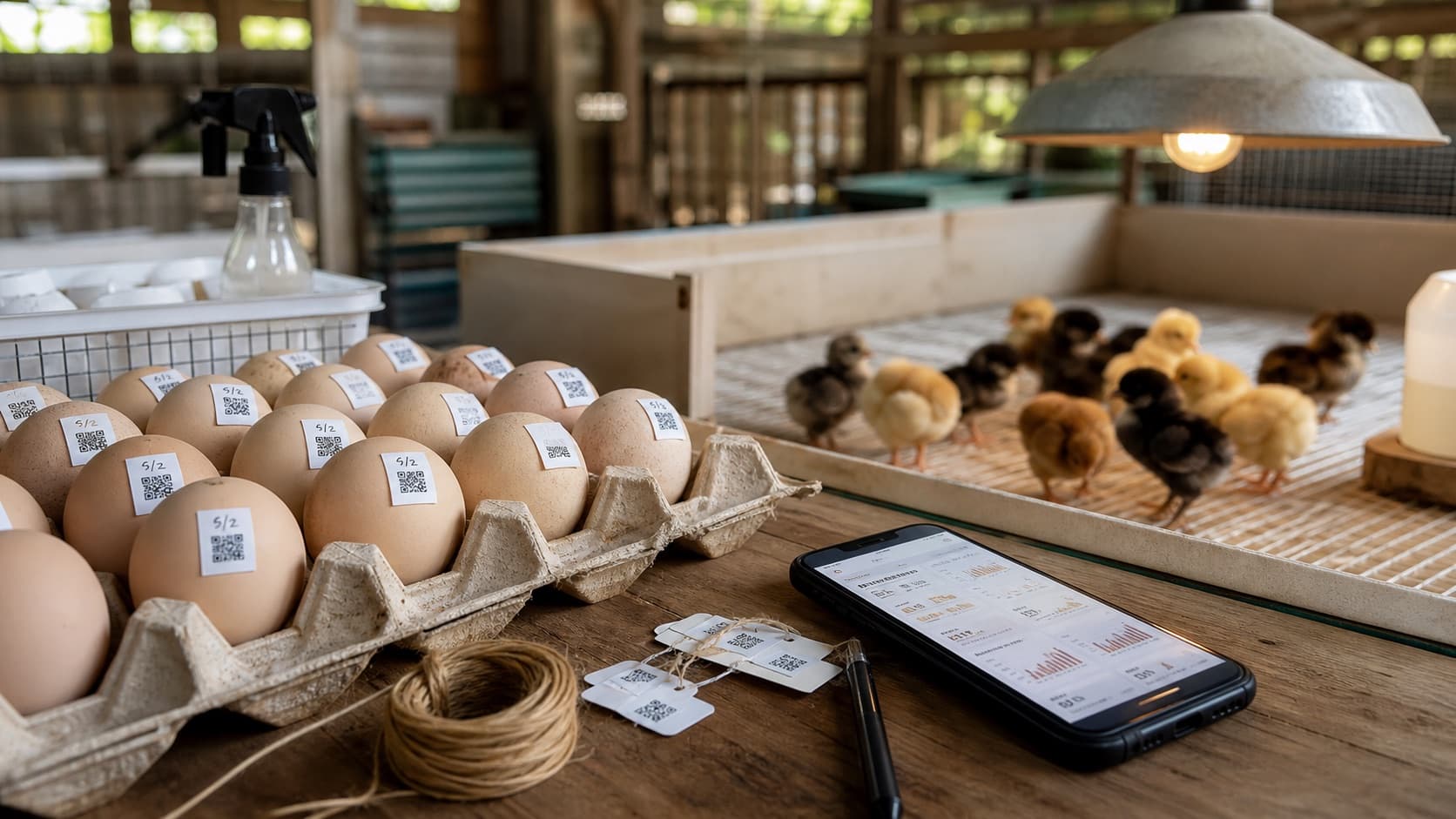 Gamefowl hatch records and farm care tracking